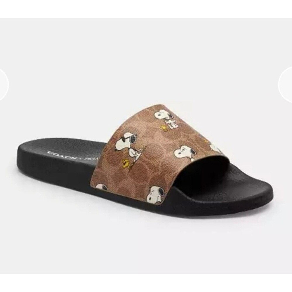 Coach Signature Snoopy Slides